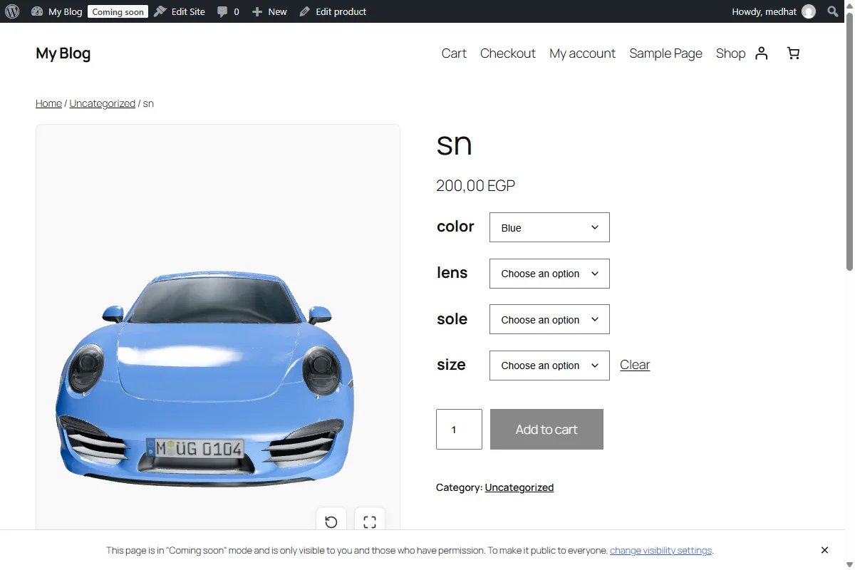 Sneaker Storefront Blue Morph